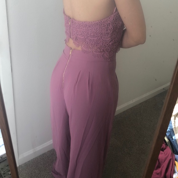 Last one (Medium) Fashion Nova Mauve Jumpsuit - Picture 4 of 6